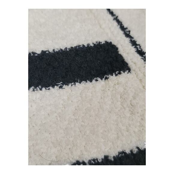 Zara Black and White Short Dress Knitted‎ Sleeveless Square Neck Women's Medium - Picture 7 of 7